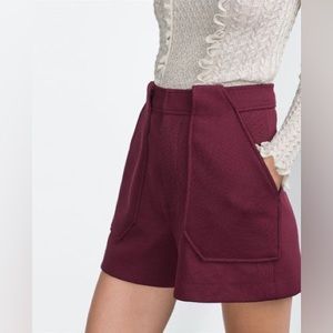 Zara Trafaluc - Burgundy Bermuda Short (M)